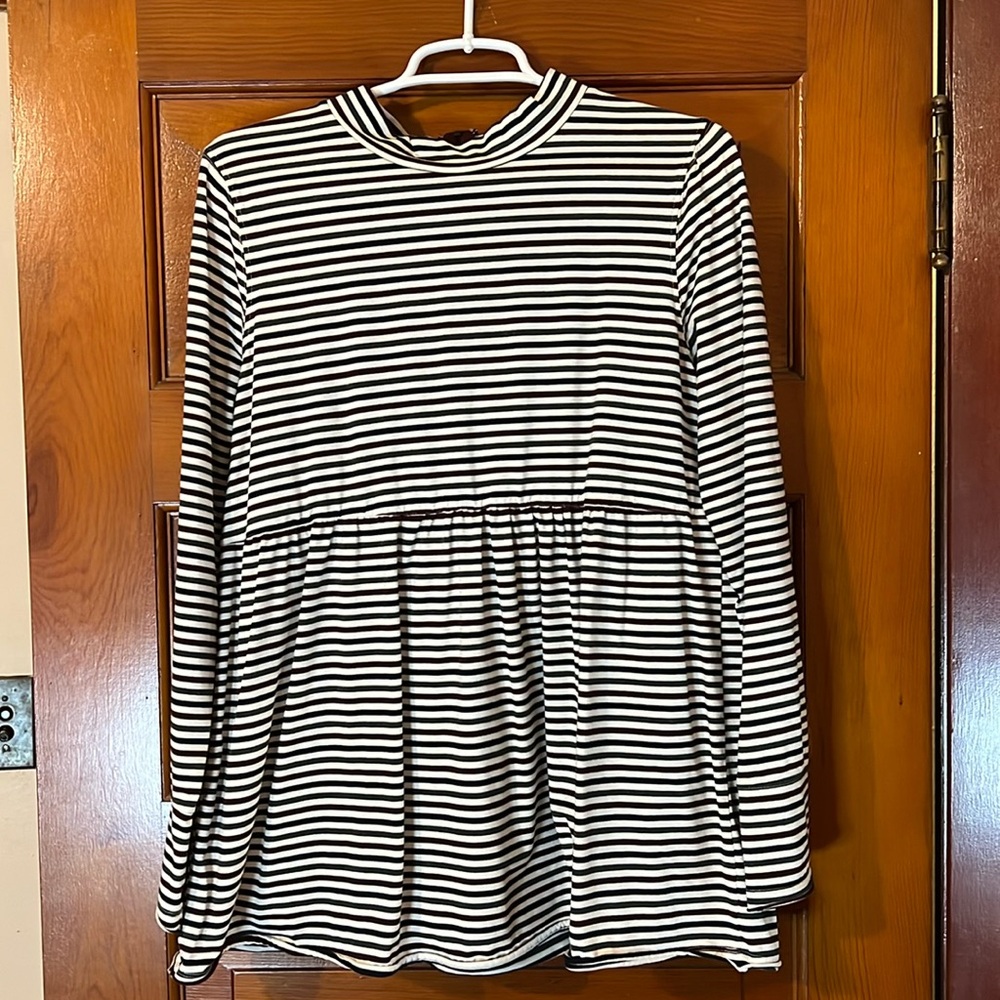 Hem & Thread long sleeve peplum blouse